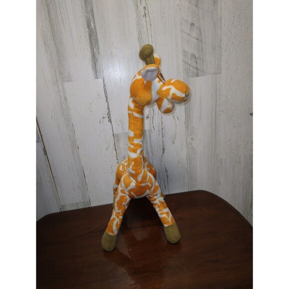 papel giftware plush-STRETCH giraffe orange and white 17" Tall - Picture 5 of 9